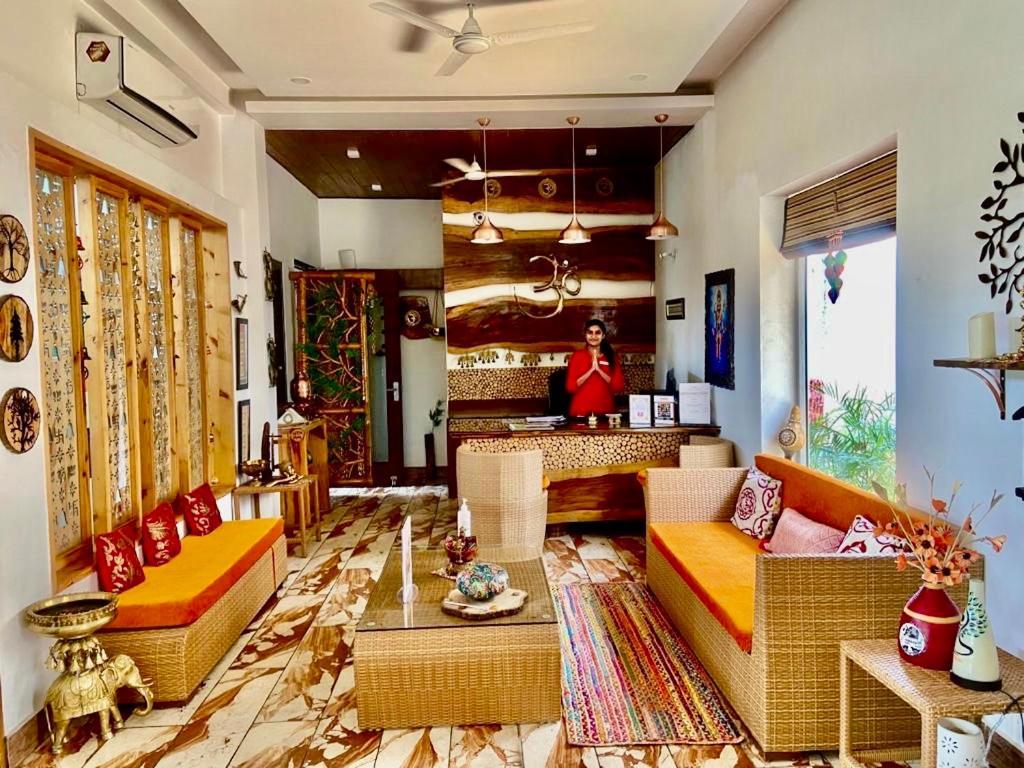 Hotel Veda5 Ayurveda & Yoga Retreat à Rishīkesh Extérieur photo